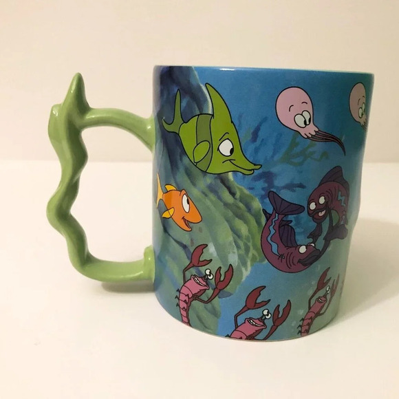 Disneys The  Little Mermaid Sebastian and Sea Creatures Coffee Mug Cup - Picture 13 of 13